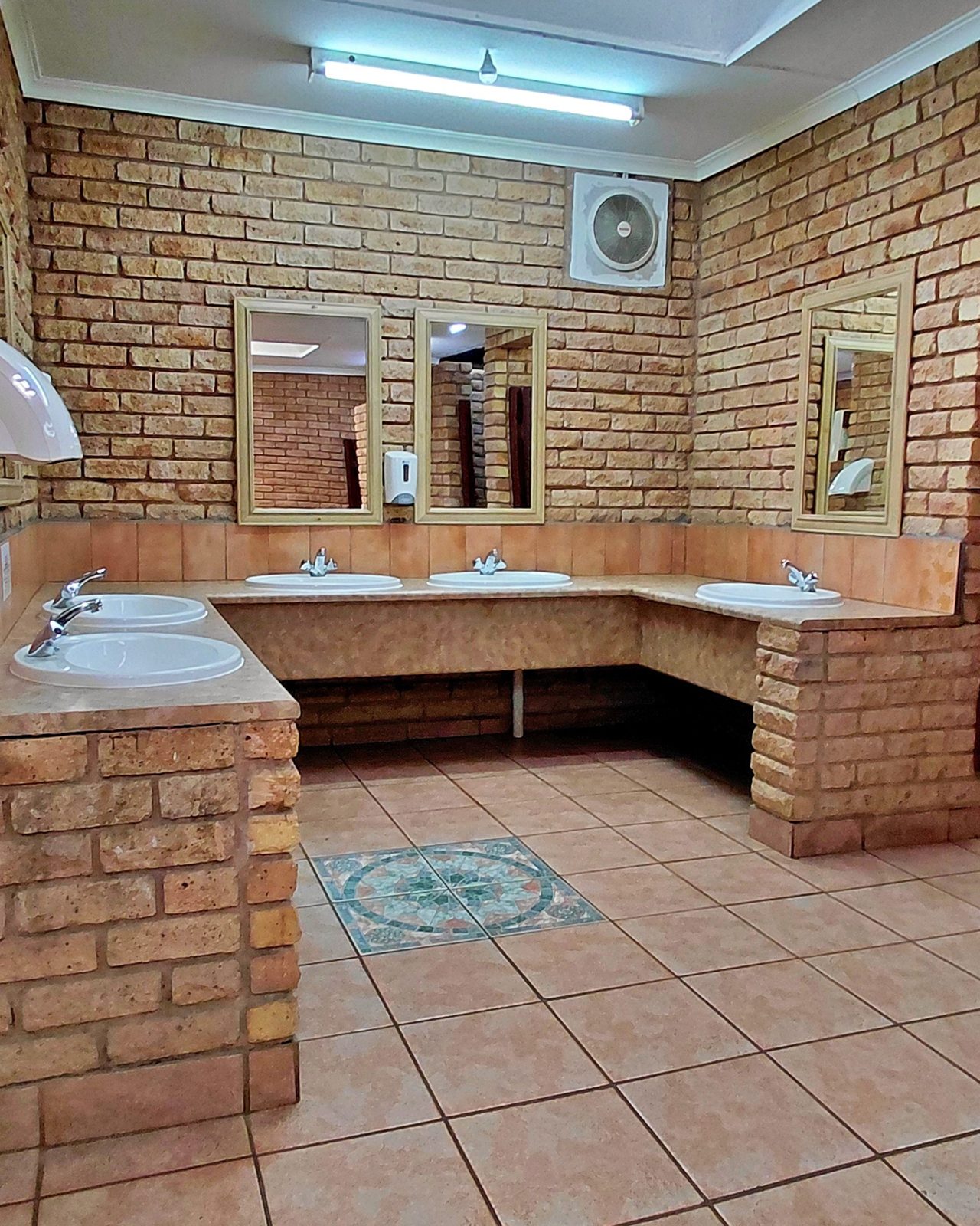 Clean modern shared ablution facilities